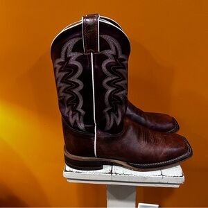 Men's Justin Brown Leather Western‎ Boots size 10 C